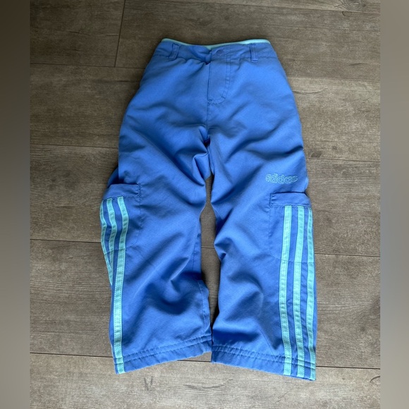 Vintage Y2K Adidas 3T Toddler Girl Retro Cargo Track Pants EUC - Picture 2 of 9